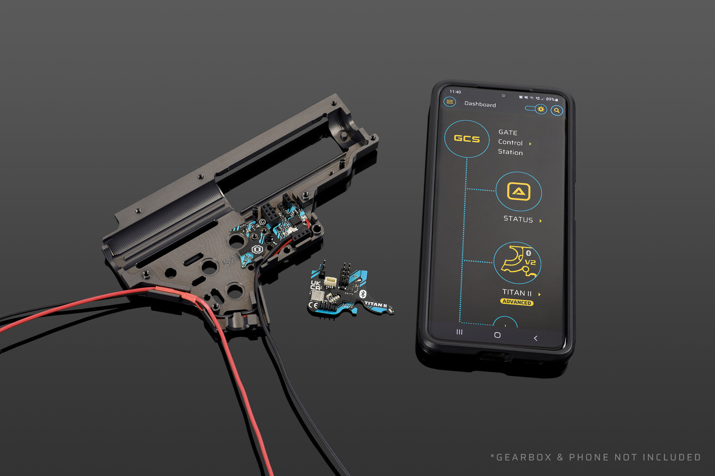 GATE TITAN II Expert version Bluetooth for V2 GB HPA - Front 0,5 Joule