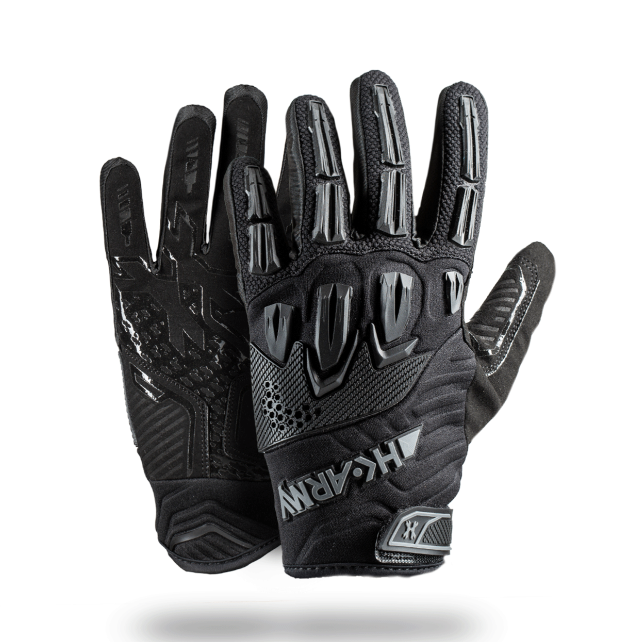 HARDLINE ARMORED GLOVE (FULL FINGER) - BLACKOUT