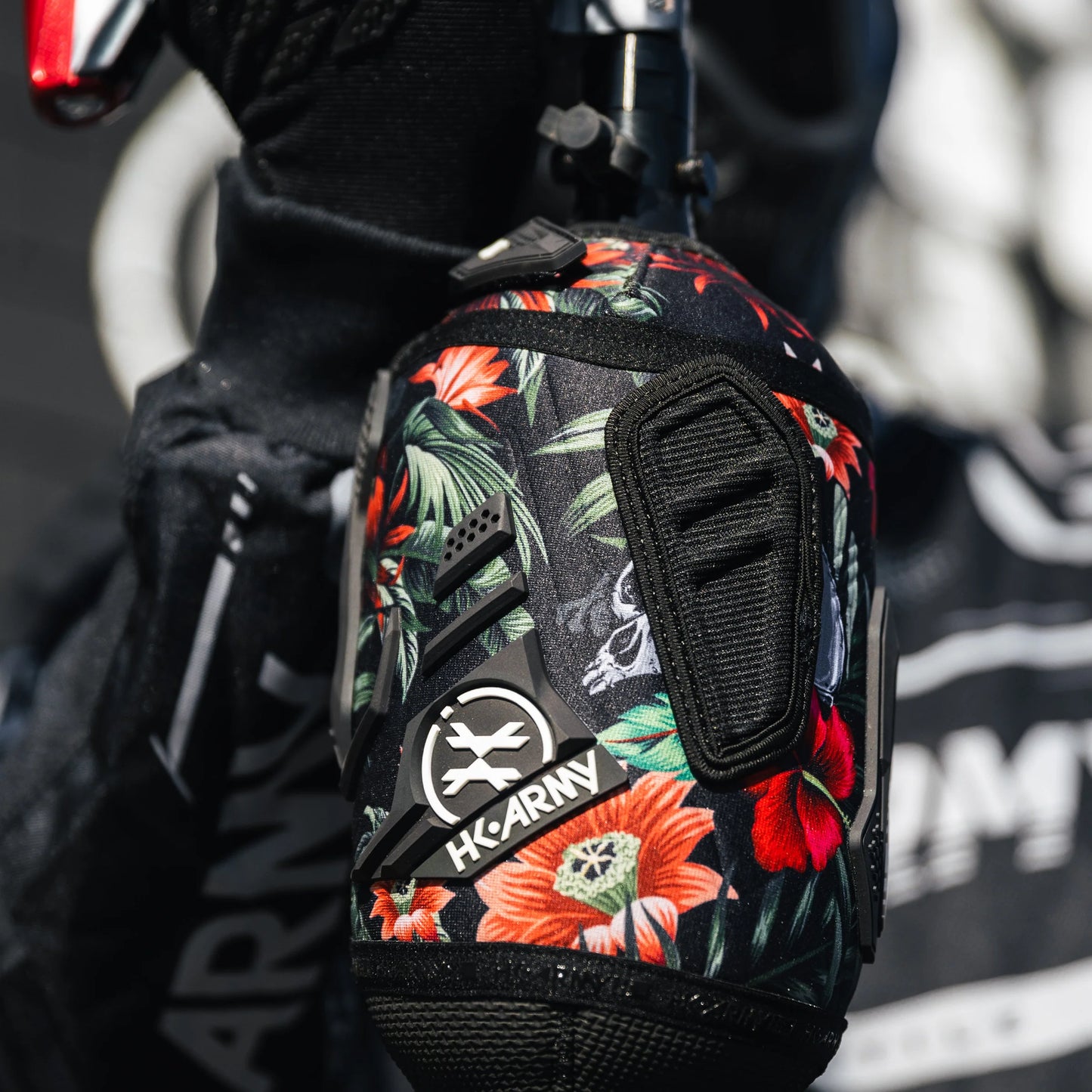 HARDLINE ARMORED TANK COVER - TROPICAL SKULL