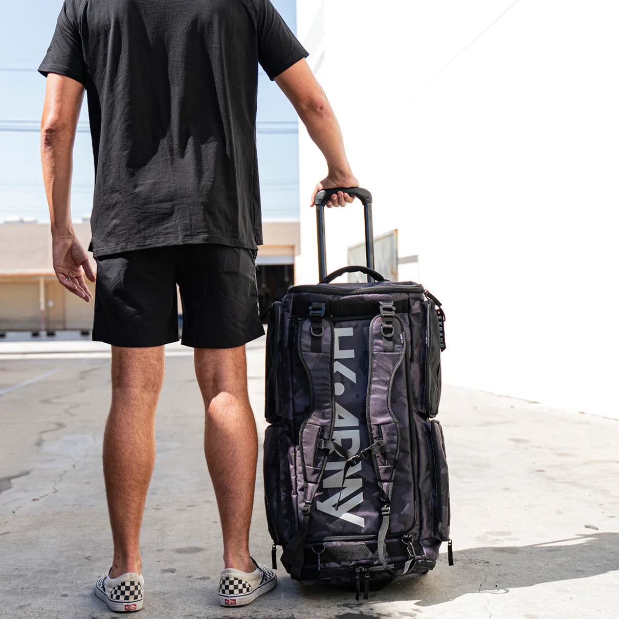 HK Army GEAR BAG EXPAND 75L - ROLLER GEAR BAG - SHROUD BLACKOUT