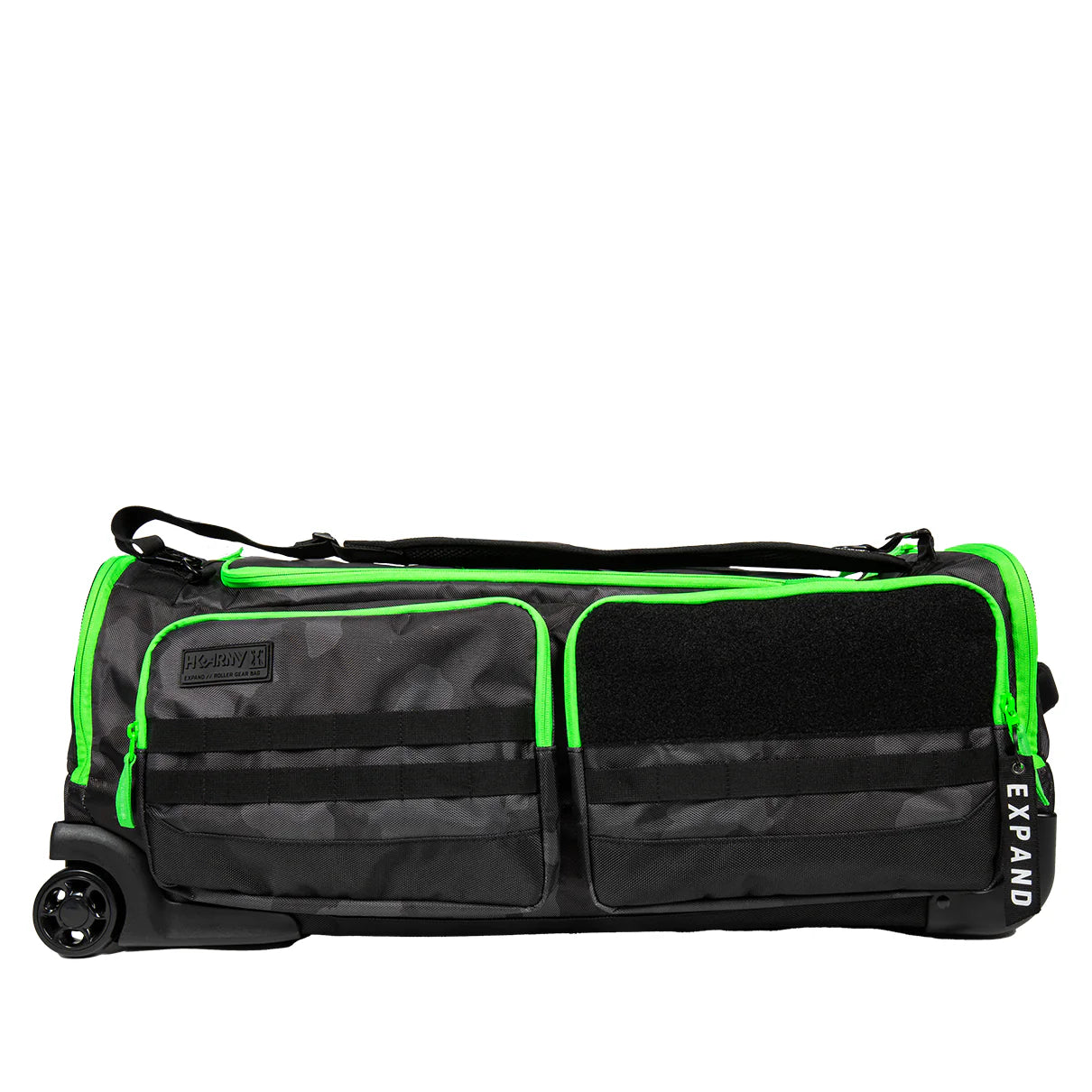 HK Army GEAR BAG EXPAND 75L - ROLLER GEAR BAG - SHROUD NEON GREEN