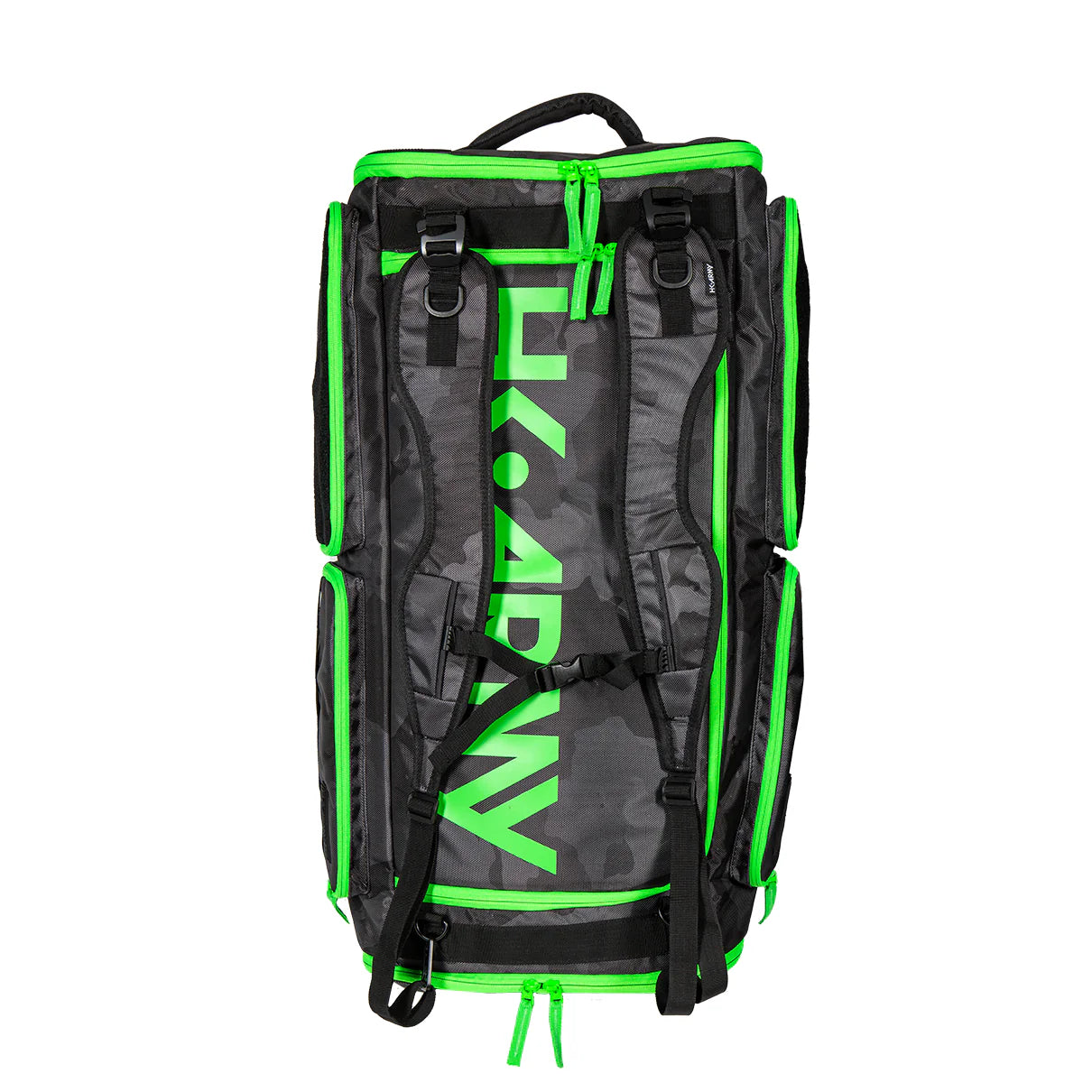 HK Army GEAR BAG EXPAND 75L - ROLLER GEAR BAG - SHROUD NEON GREEN