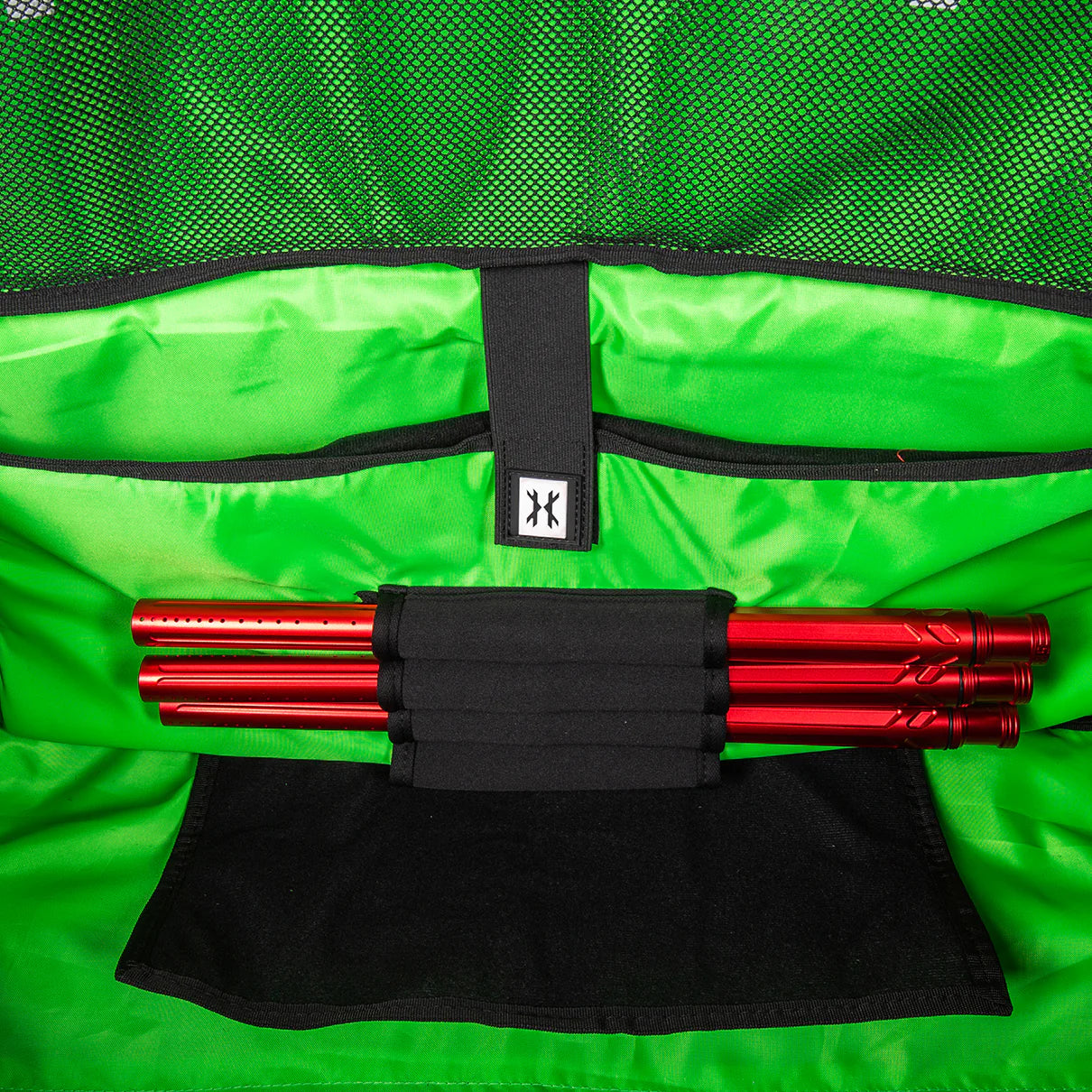 HK Army GEAR BAG EXPAND 75L - ROLLER GEAR BAG - SHROUD NEON GREEN