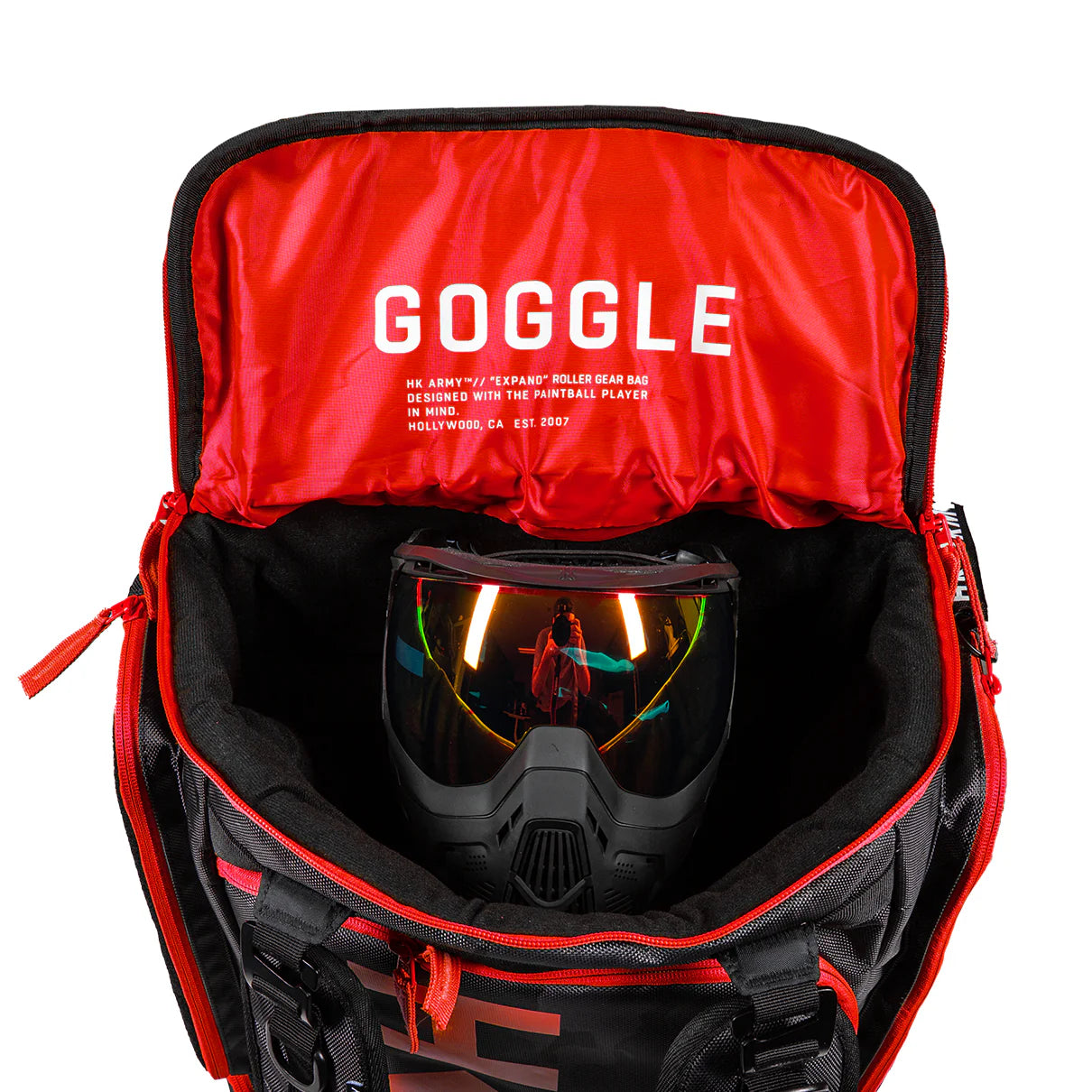 HK Army GEAR BAG EXPAND 75L - ROLLER GEAR BAG - SHROUD RED