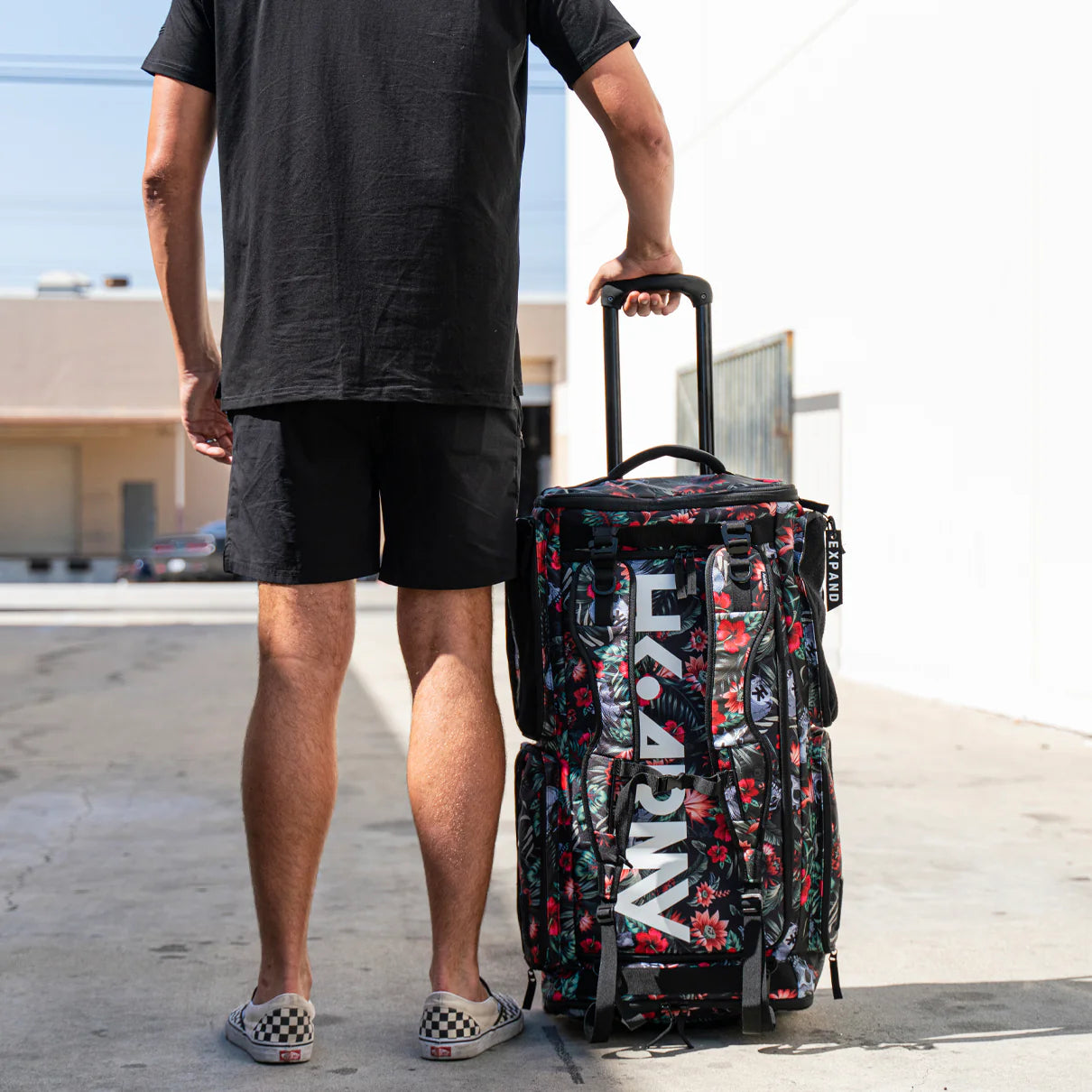 HK Army GEAR BAG EXPAND 75L - ROLLER GEAR BAG - TROPICAL SKULL