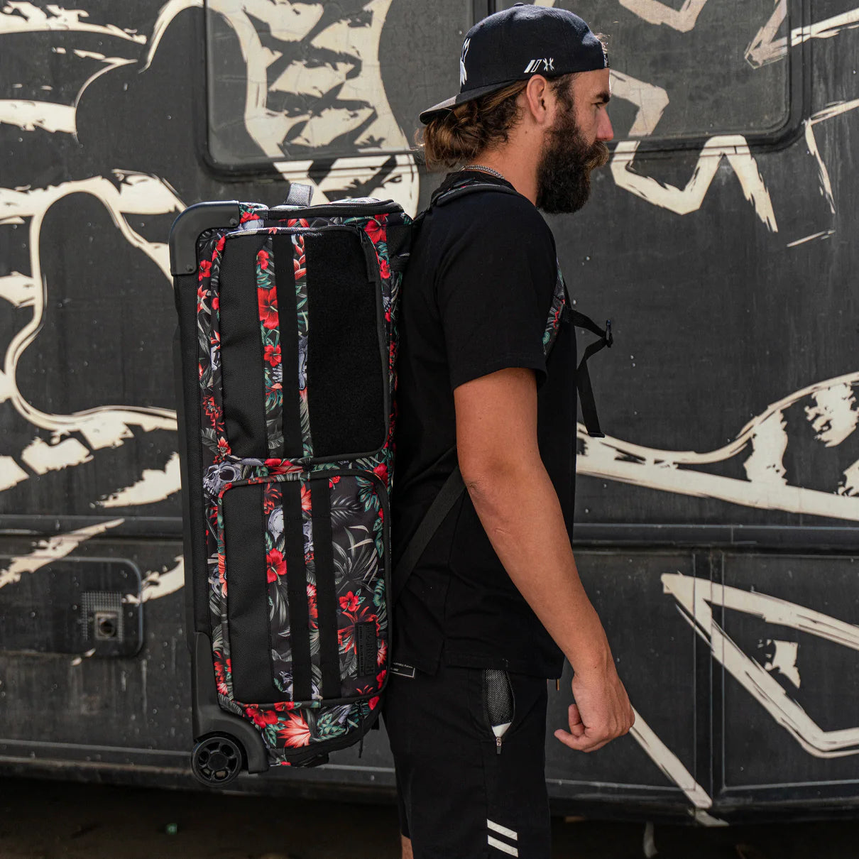 HK Army GEAR BAG EXPAND 75L - ROLLER GEAR BAG - TROPICAL SKULL