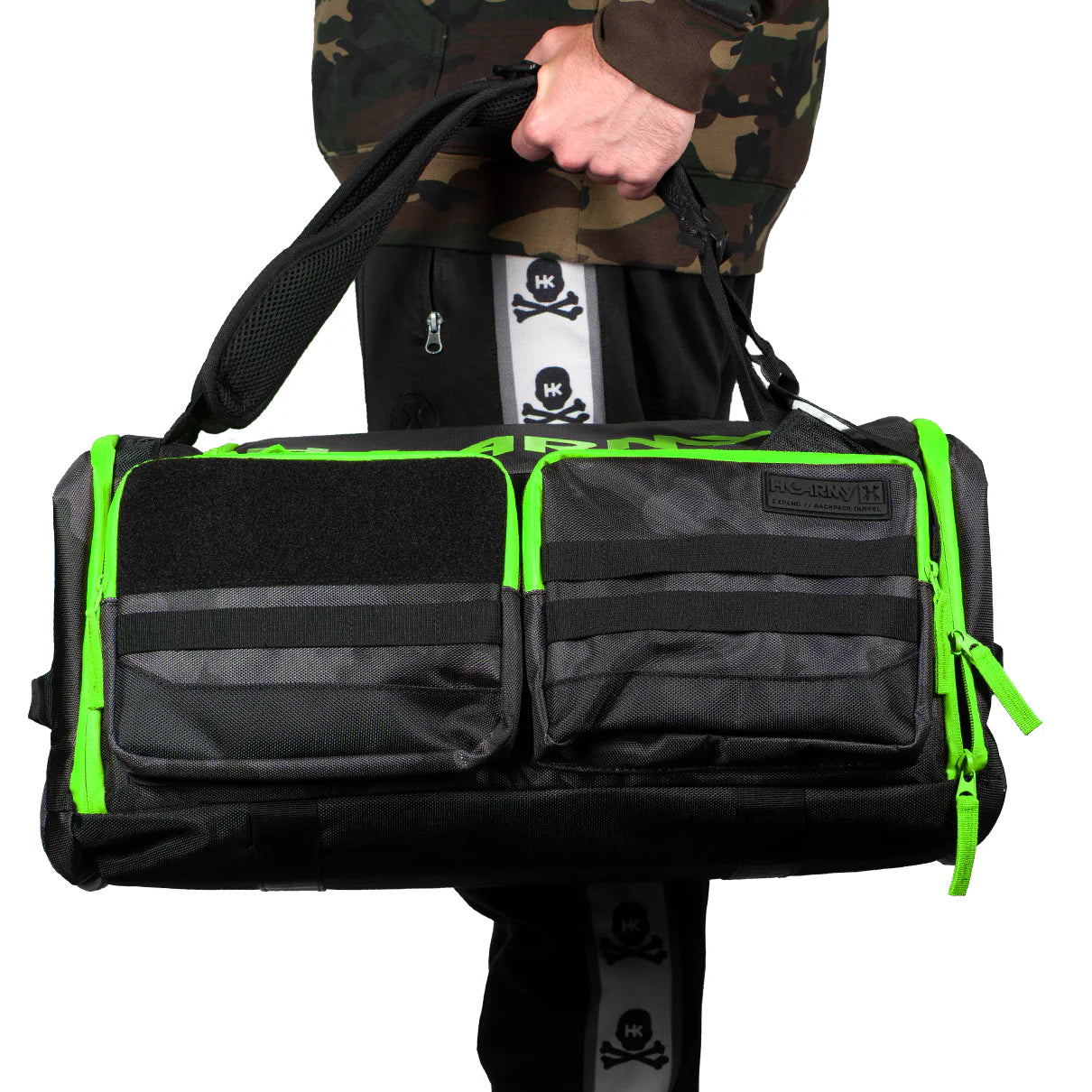 HK Army Rucksäcke EXPAND 35L - BACKPACK - SHROUD BLACK/GREEN