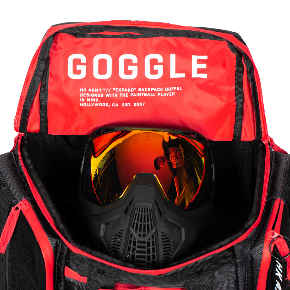 HK Army Rucksäcke EXPAND 35L - BACKPACK - SHROUD BLACK/RED