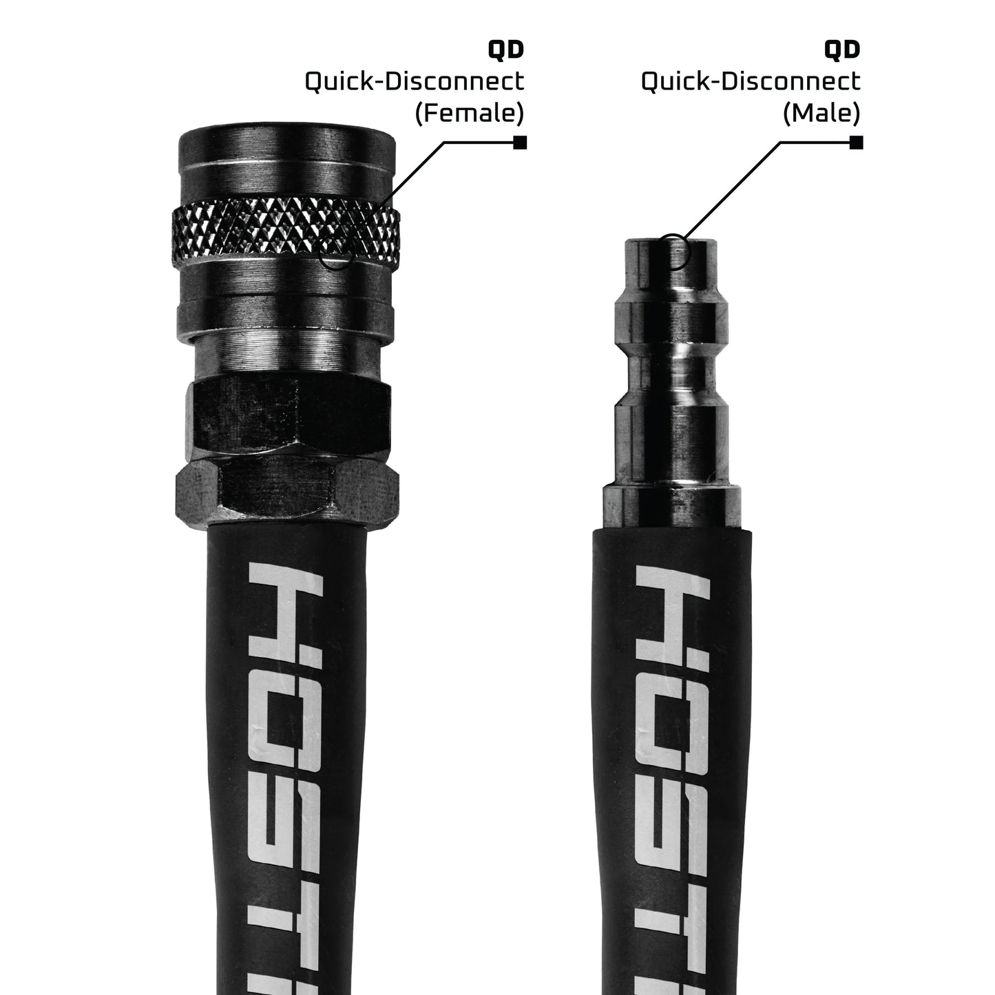 HOSTILE® FLEX LINE 42" SCHLAUCH - GRAU