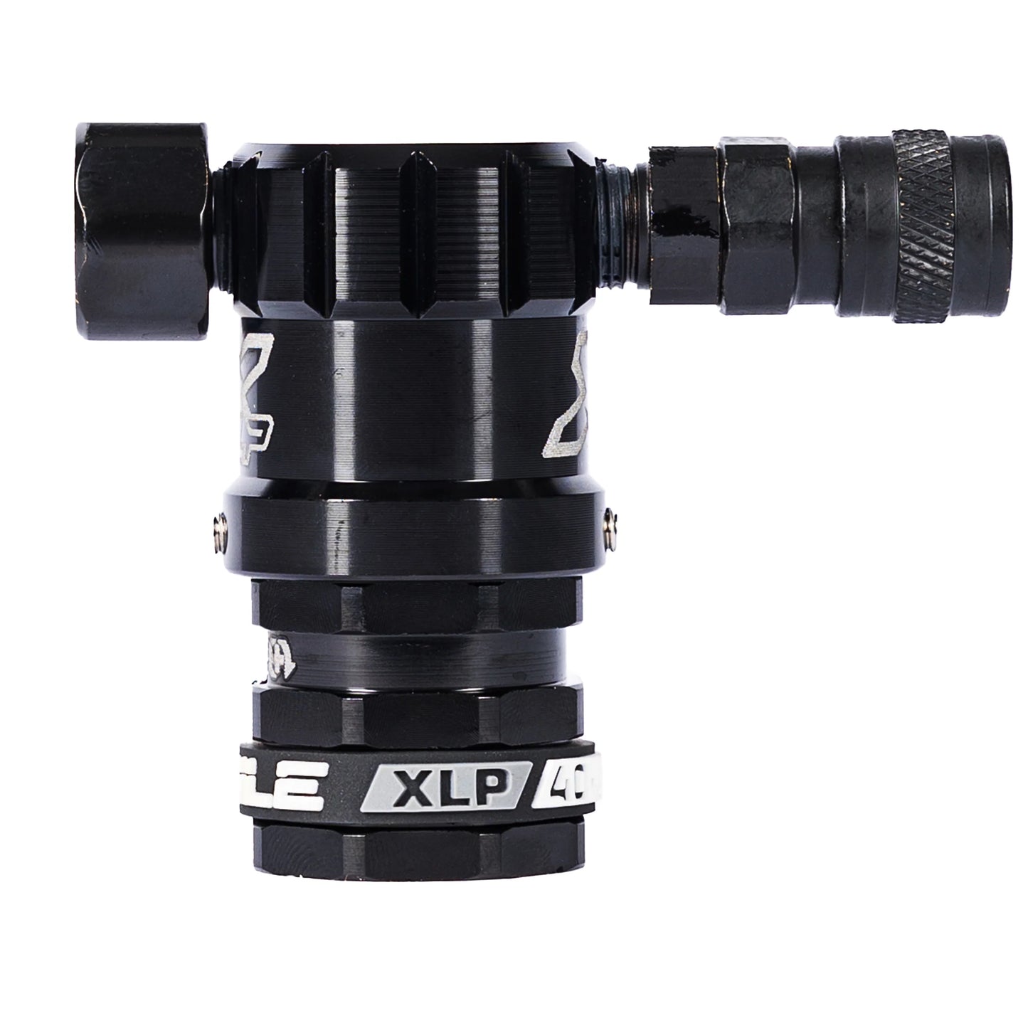 HOSTILE® XLP REGULATOR - SIDE PORT QUICK-DISCONNECT - BLACK