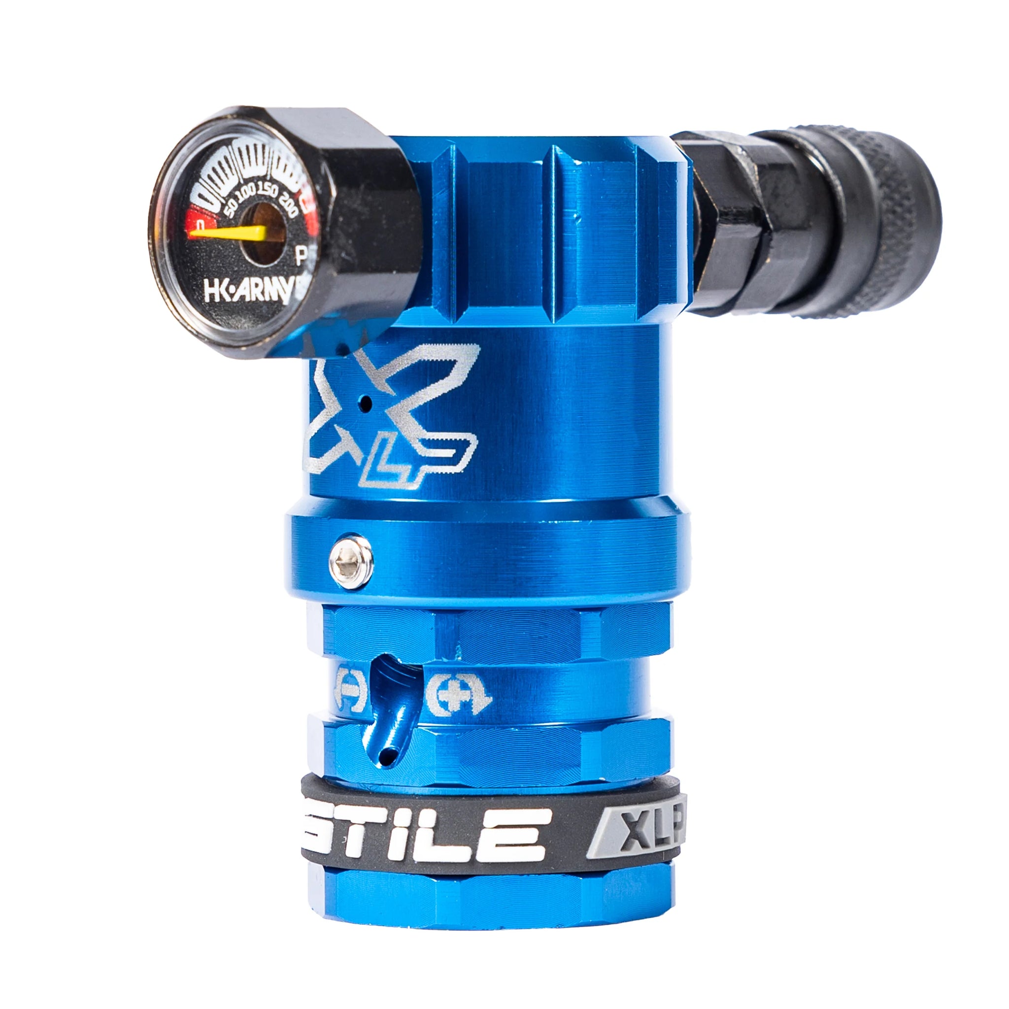 HOSTILE® XLP REGULATOR - SIDE PORT QUICK-DISCONNECT - BLUE