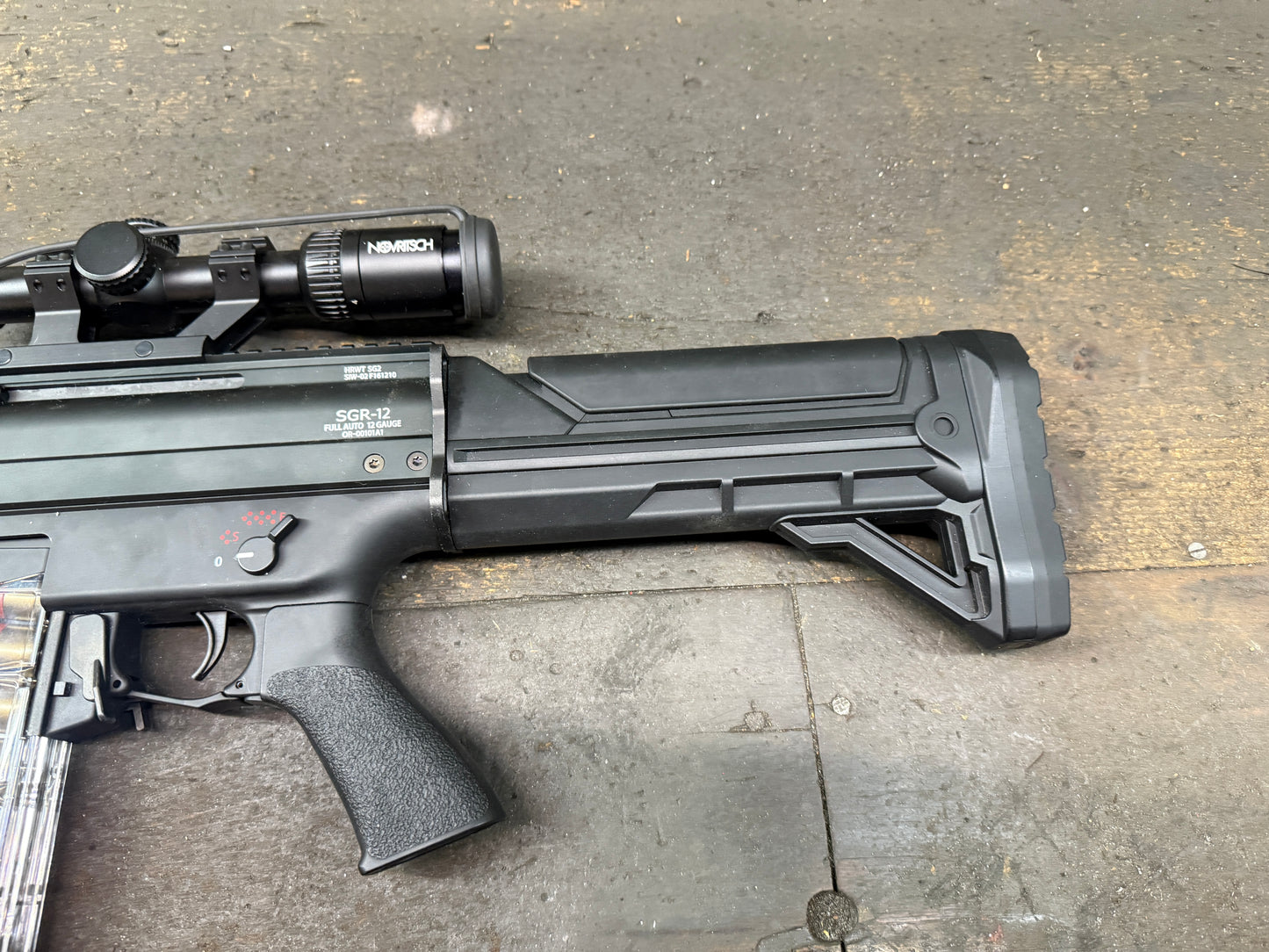 Tokyo Marui SGR-12 Electric Shotgun Vollmetall AEG 6mm BB schwarz 0,5 Joule (Gebraucht)