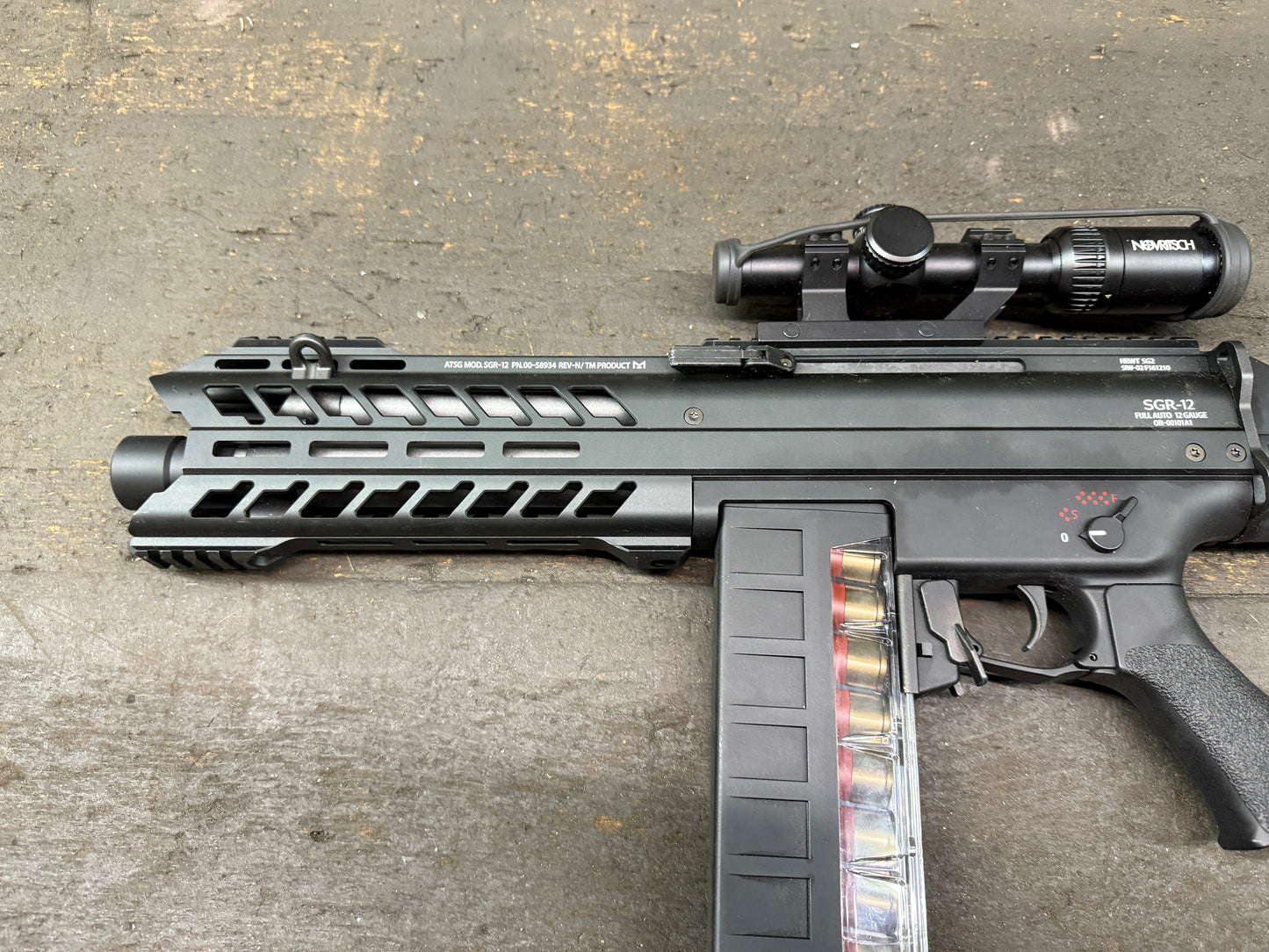 Tokyo Marui SGR-12 Electric Shotgun Vollmetall AEG 6mm BB schwarz 0,5 Joule (Gebraucht)