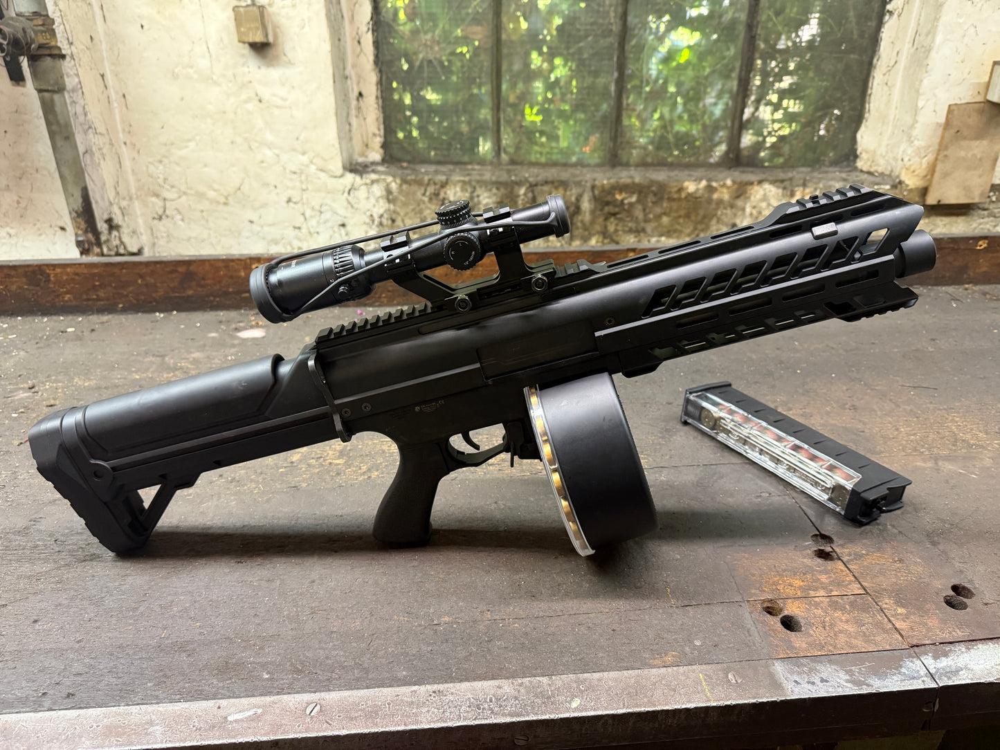 Tokyo Marui SGR-12 Electric Shotgun Vollmetall AEG 6mm BB schwarz 0,5 Joule (Gebraucht)