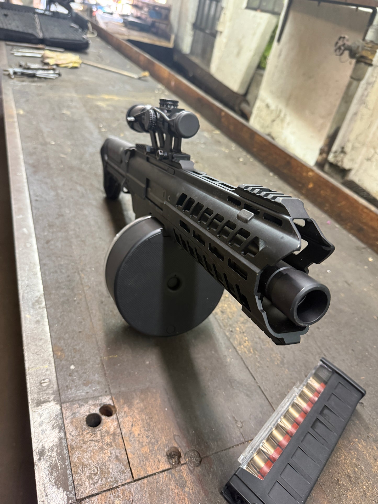 Tokyo Marui SGR-12 Electric Shotgun Vollmetall AEG 6mm BB schwarz 0,5 Joule (Gebraucht)