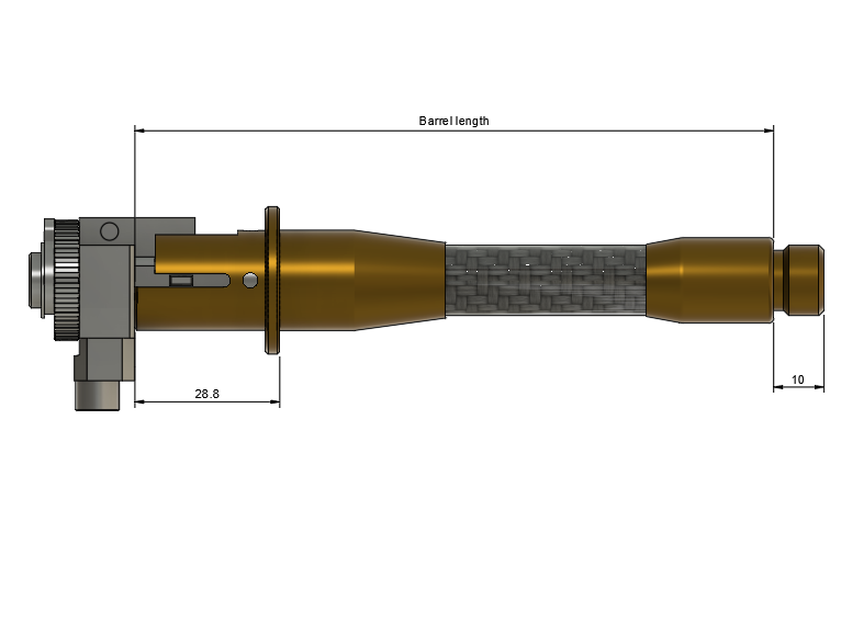 Mancraft MHB - Hybrid CNC-Carbon SR25/DMR barrel 20"