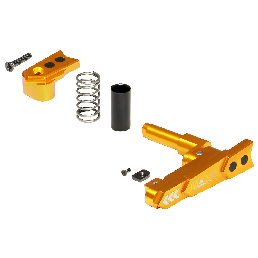 Maxx Model CNC Aluminum Advanced Magazine Release Style A (Gold)