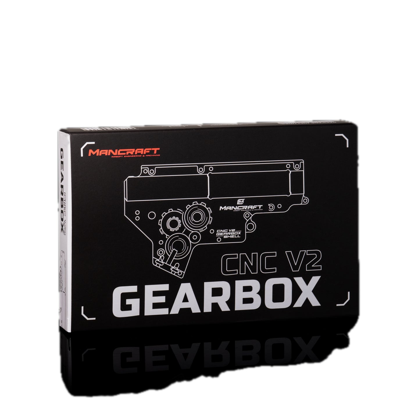 Mancraft CNC Gearbox V2.5 (V2 long) - 8mm - QSC - BLACK