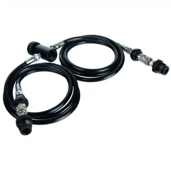 POWAIR DOUBLE HOSE PAINTBALL REMOTE SYSTEM MIT ON/OFF (SCHWARZ) US