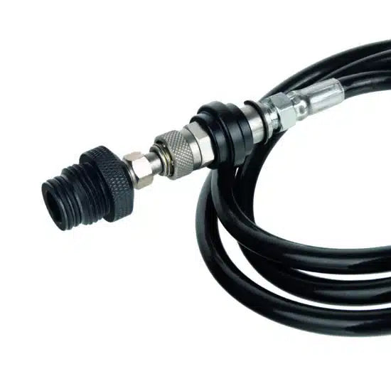 POWAIR DOUBLE HOSE PAINTBALL REMOTE SYSTEM MIT ON/OFF (SCHWARZ) US