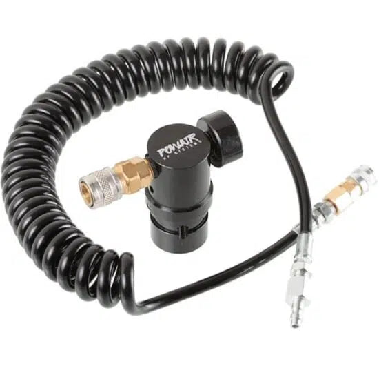 POWAIR PERFORMANCE LINE AIRSOFT HPA REGULATOR MIT TWISTERFLEX SCHLAUCHSYSTEM (0-230 PSI)