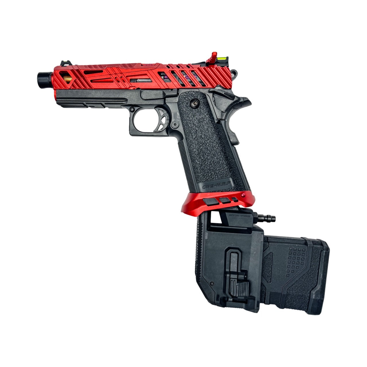 CTM Tactical Hi-Capa HPA M4 magazine adapter - Red / Black