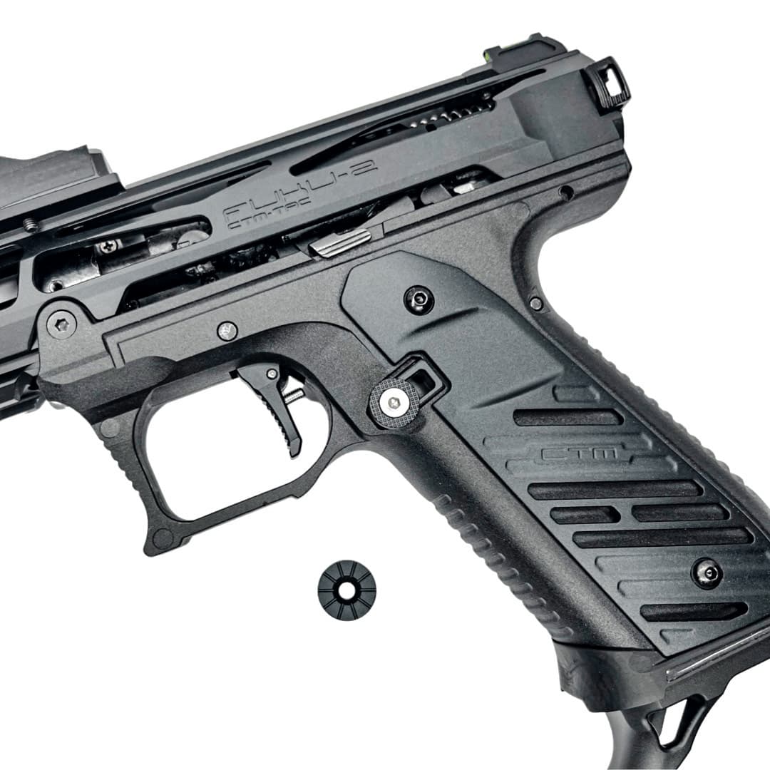 CTM tactical Fuku-2 Frame CNC Magazine Release Set for AAP-01 - Gray