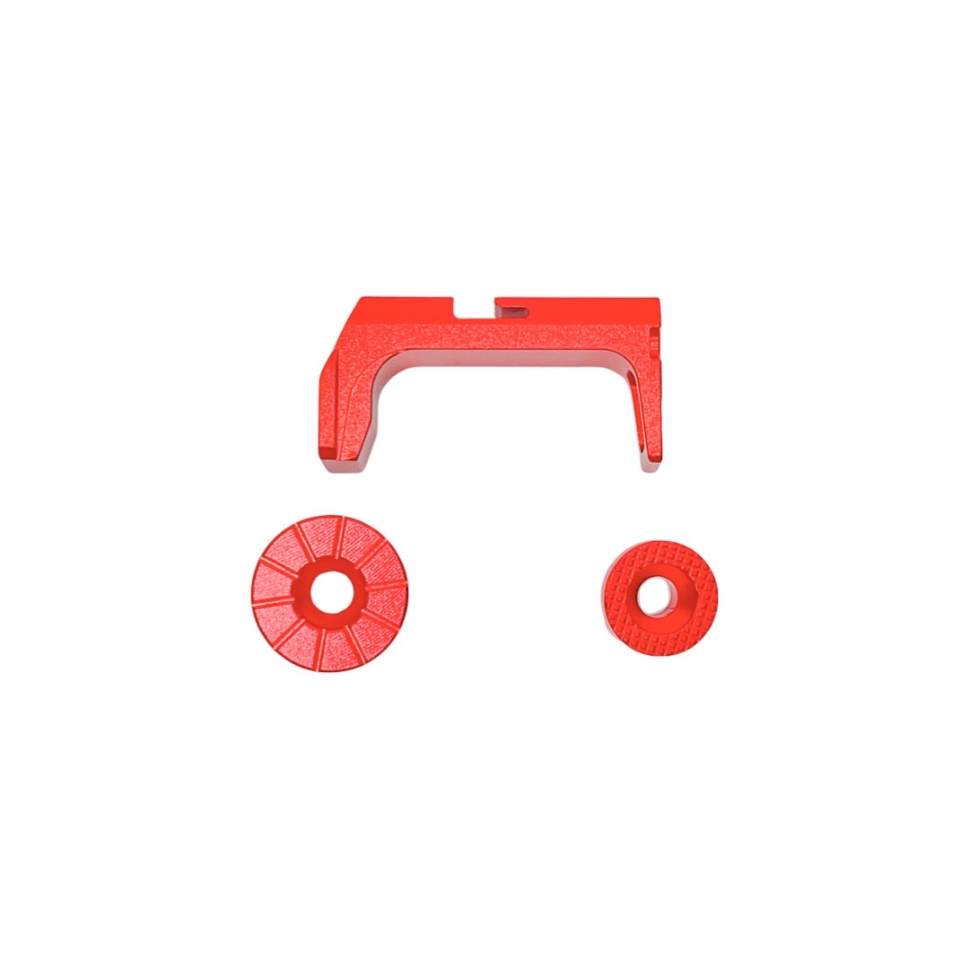 CTM tactical Fuku-2 Frame CNC Magazine Release Set for AAP-01 - Red