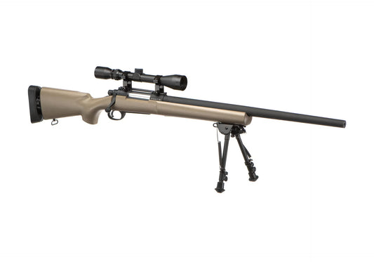 Snow Wolf M24 SWS Sniper Weapon System Set DESERT