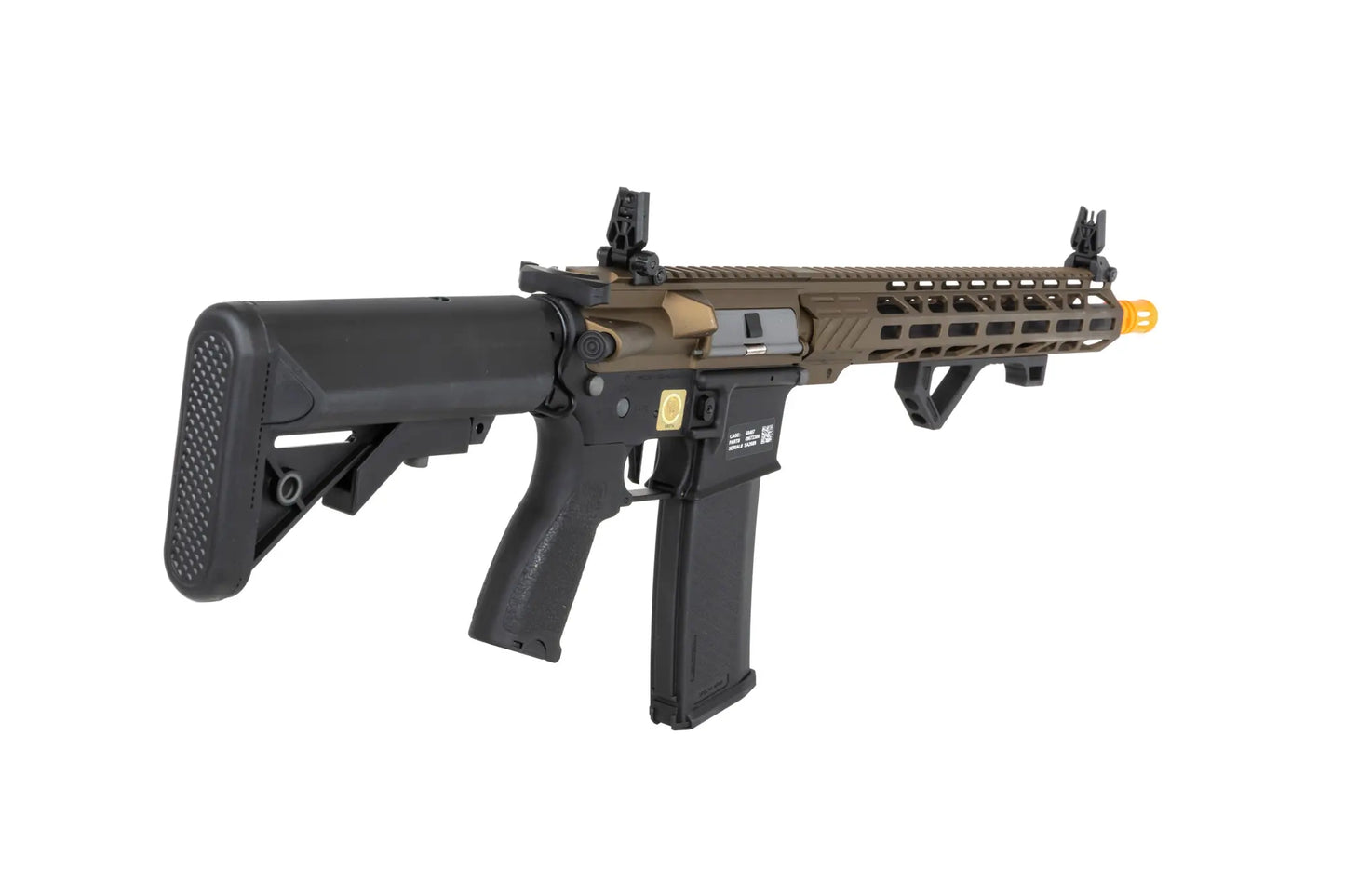 Specna Arms RRA SA-E24 HAL ETU™ Chaos Bronze airsoft carbine with orange discharge device 0,5 Joule