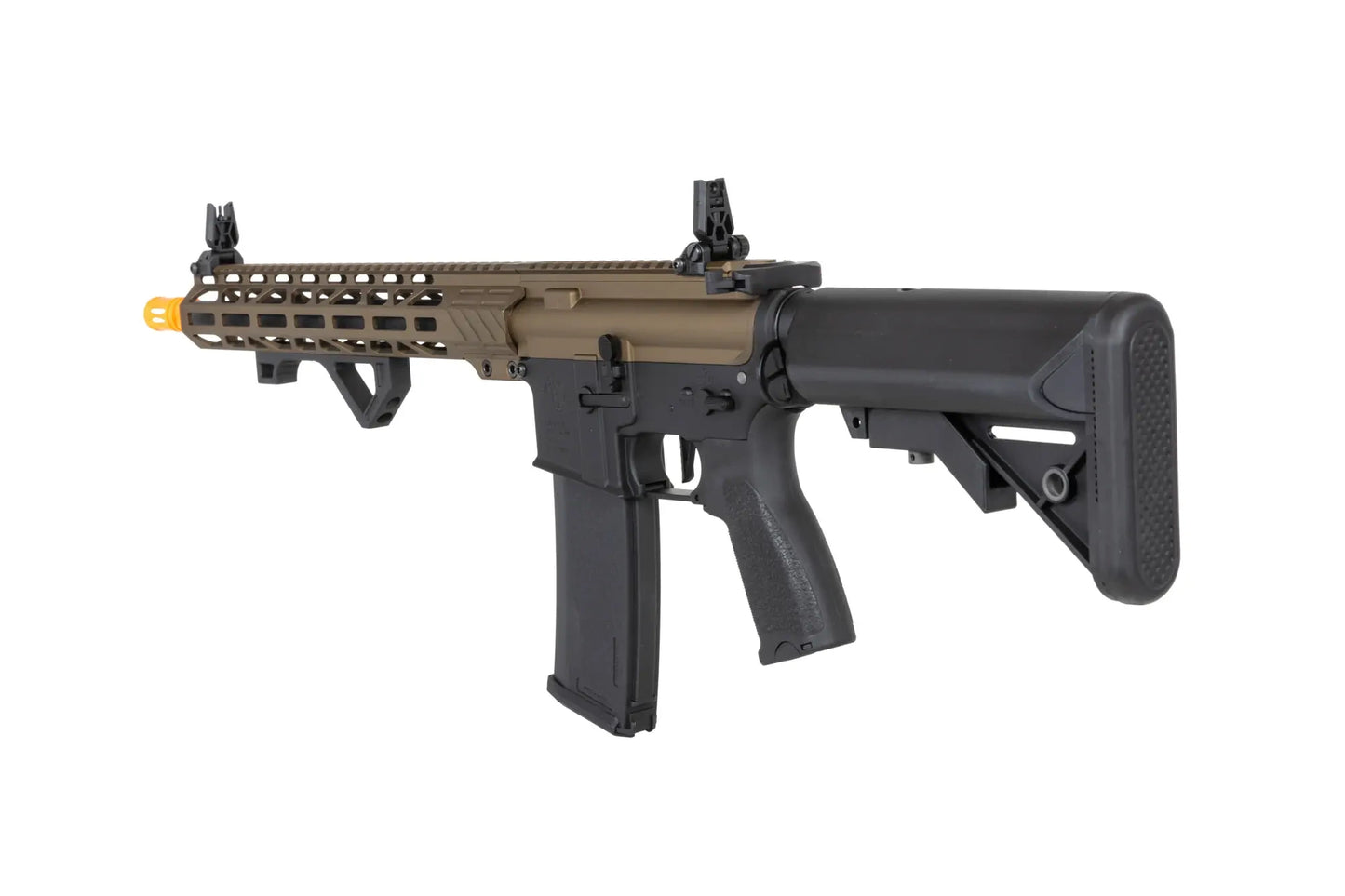 Specna Arms RRA SA-E24 HAL ETU™ Chaos Bronze airsoft carbine with orange discharge device 0,5 Joule