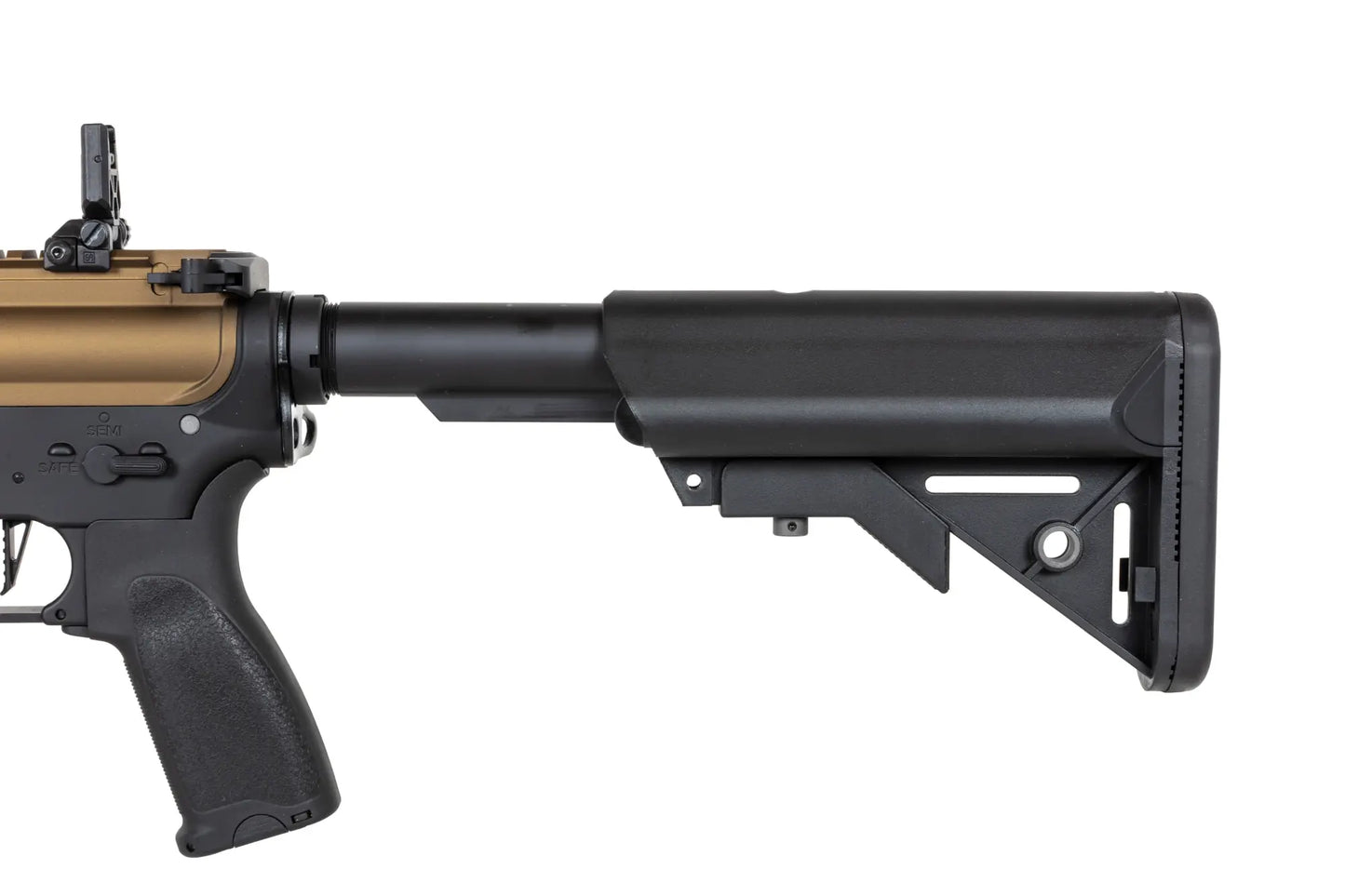 Specna Arms RRA SA-E24 HAL ETU™ Chaos Bronze airsoft carbine with orange discharge device 0,5 Joule