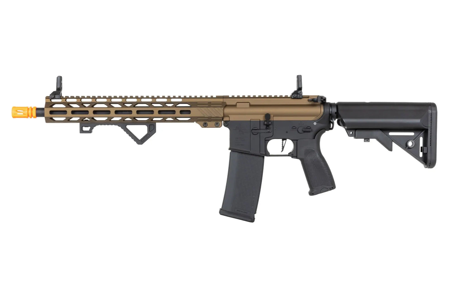 Specna Arms RRA SA-E24 HAL ETU™ Chaos Bronze airsoft carbine with orange discharge device 0,5 Joule