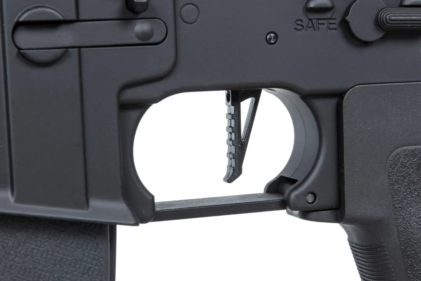 Specna Arms RRA SA-E24 HAL ETU™ airsoft Carbine Black with orange discharge device 0,5 Joule