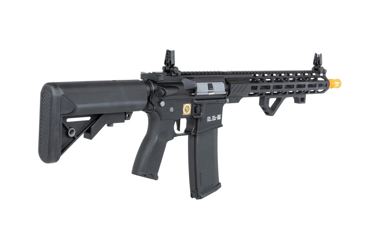 Specna Arms RRA SA-E24 HAL ETU™ airsoft Carbine Black with orange discharge device 0,5 Joule