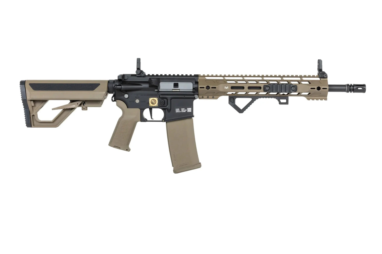 Specna Arms RRA SA-P14 Prime™ HAL™ ETU Heavy Ops Stock airsoft Carbine High Torque Half-Tan Version 0,5 Joule