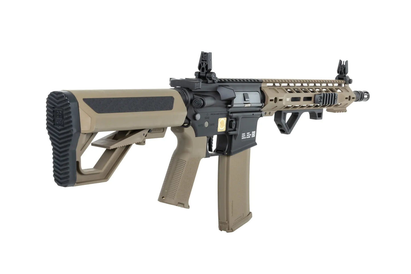 Specna Arms RRA SA-P14 Prime™ HAL™ ETU Heavy Ops Stock airsoft Carbine High Torque Half-Tan Version 0,5 Joule
