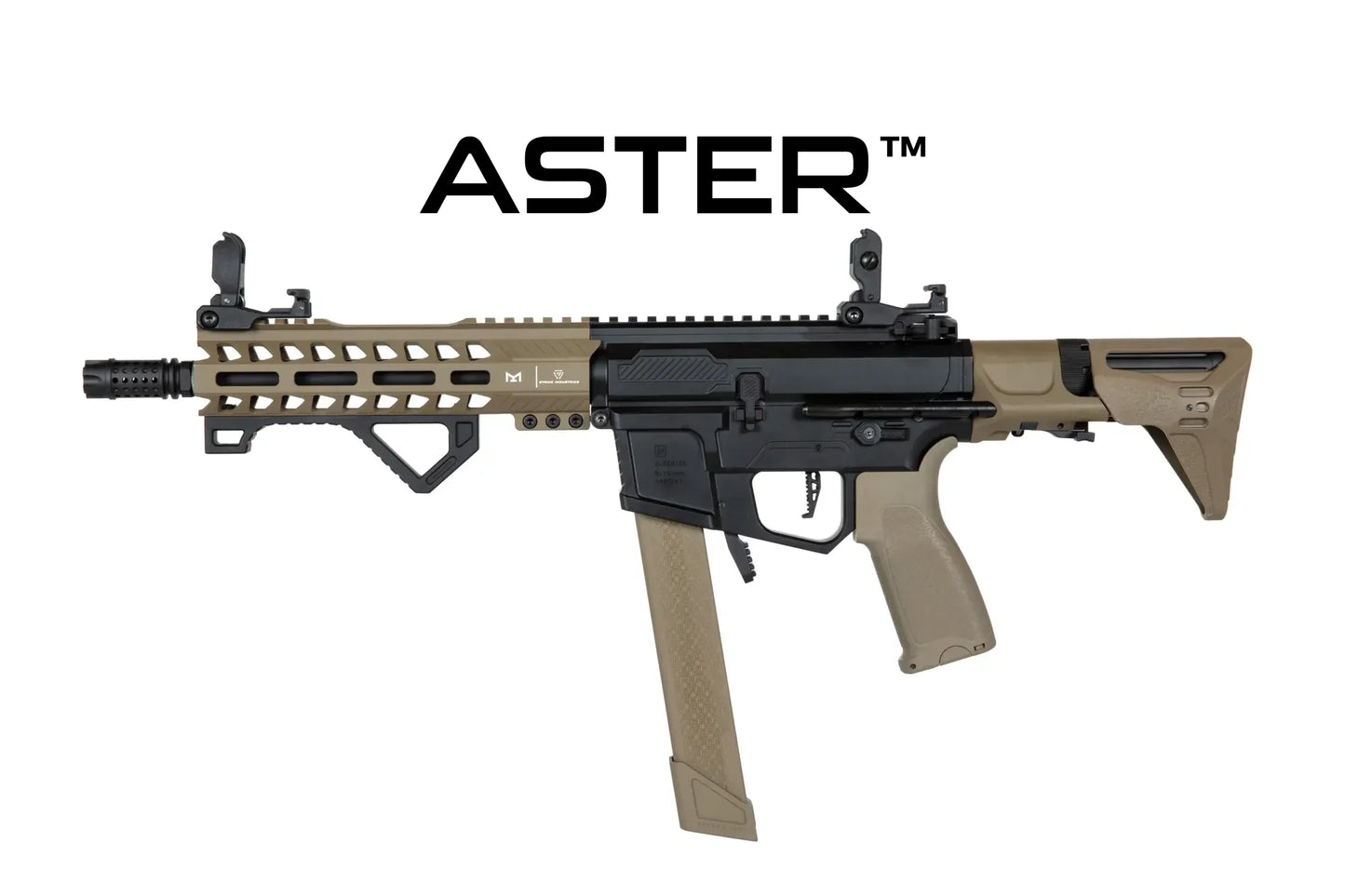 Specna Arms SA-X02 EDGE 2.0 GATE ASTER submachine airsoft gun - Half-tan 0,5 Joule