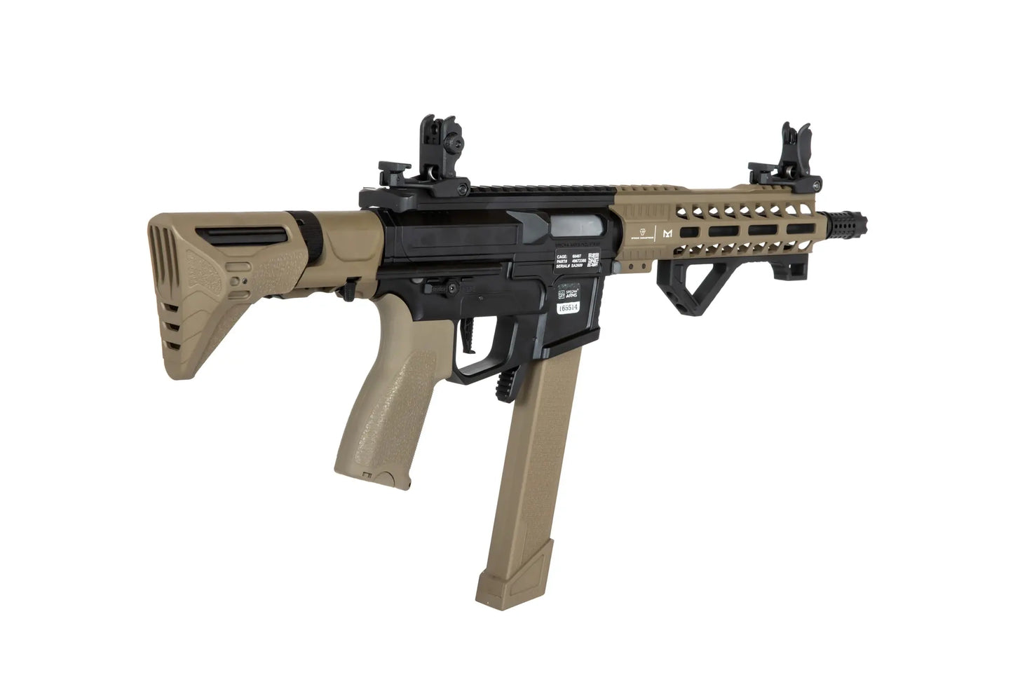 Specna Arms SA-X02 EDGE 2.0 GATE ASTER submachine airsoft gun - Half-tan 0,5 Joule