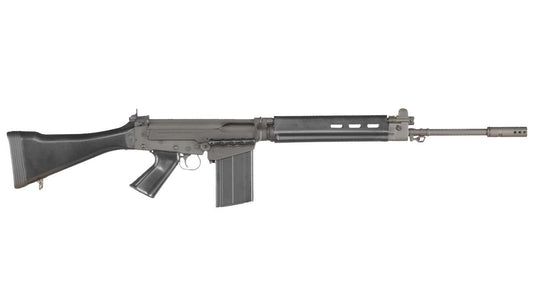 VFC FN Herstal FAL Type III CNC Vollmetall Gas-Blow-Back 6mm BB schwarz inkl. Holzkiste - Deluxe Version