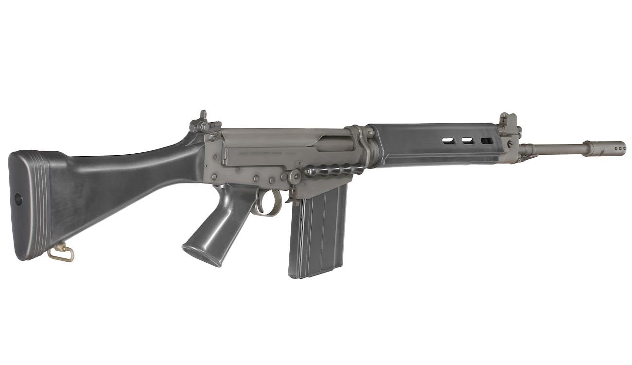 VFC FN Herstal FAL Type III CNC Vollmetall Gas-Blow-Back 6mm BB schwarz inkl. Holzkiste - Deluxe Version