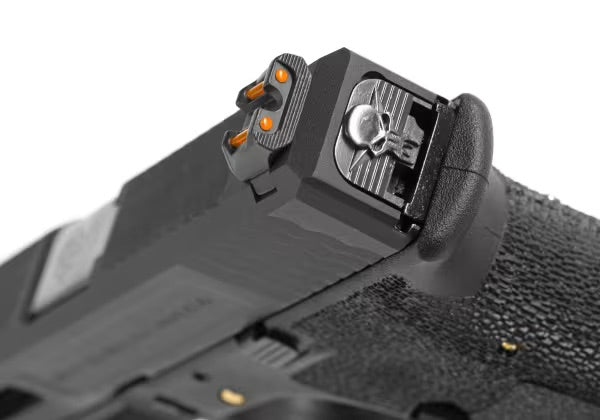 WE G-Force 17 BK Silver Barrel Metal Version GBB SCHWARZ