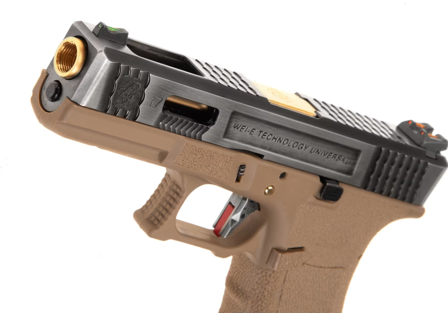 WE G-Force 17 SV Gold Barrel Metal Version GBB DESERT
