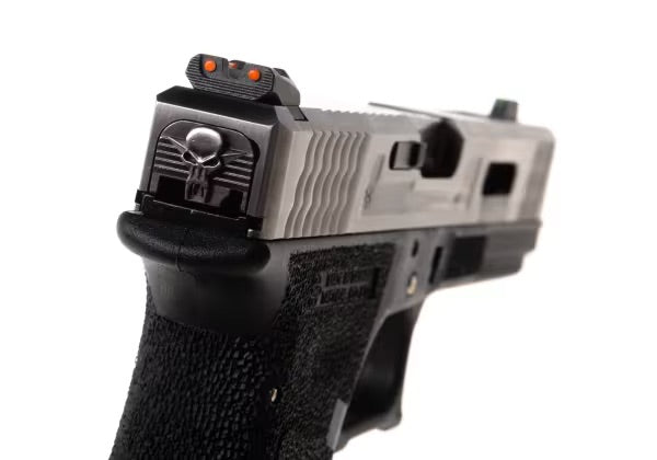 WE G-Force 17 SV Silver Barrel Metal Version GBB SCHWARZ