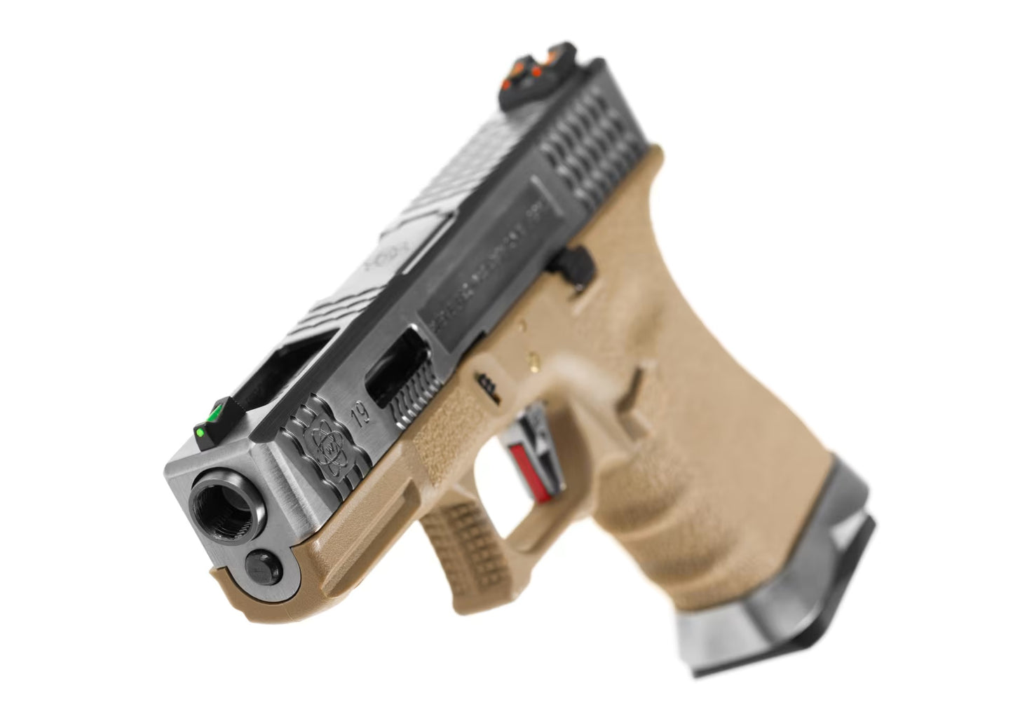 WE G-Force 19 SV Silver Barrel Metal Version GBB DESERT