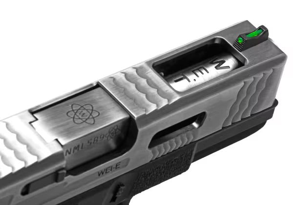 WE G-Force 19 SV Silver Barrel Metal Version GBB SCHWARZ