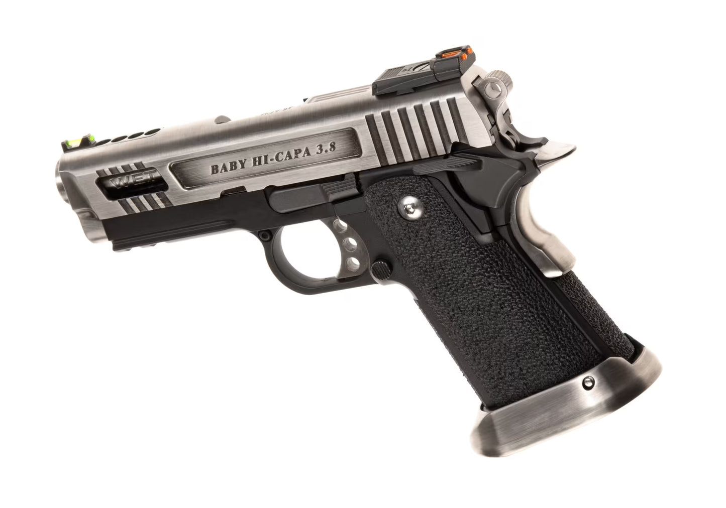 WE Hi-Capa 3.8 Force Full Metal GBB SILVER