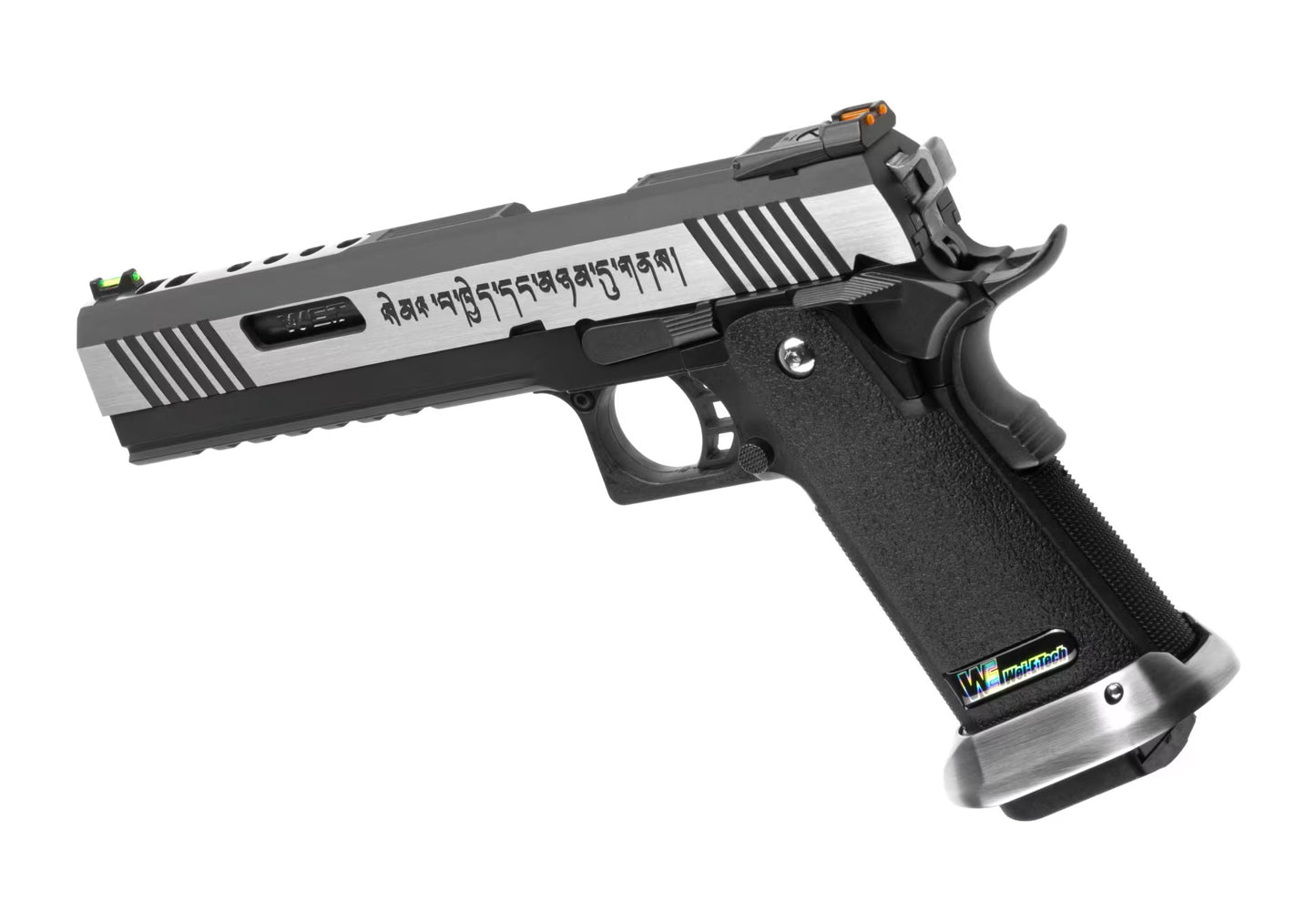 WE Hi-Capa 6 Force A Silver Barrel Full Metal GBB DUAL TONE