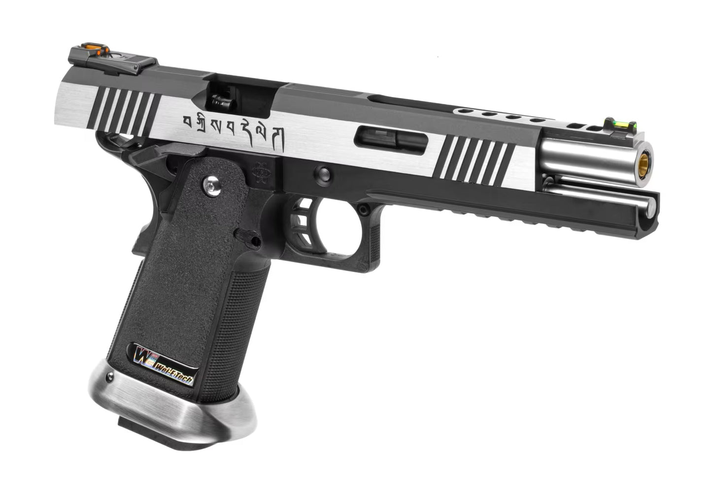 WE Hi-Capa 6 Force A Silver Barrel Full Metal GBB DUAL TONE