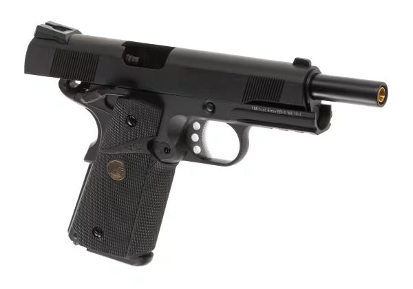 WE M1911 MEU Tactical Full Metal GBB Schwarz